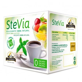 LA BARRACA Stevia edulcorante caja 60 sobres